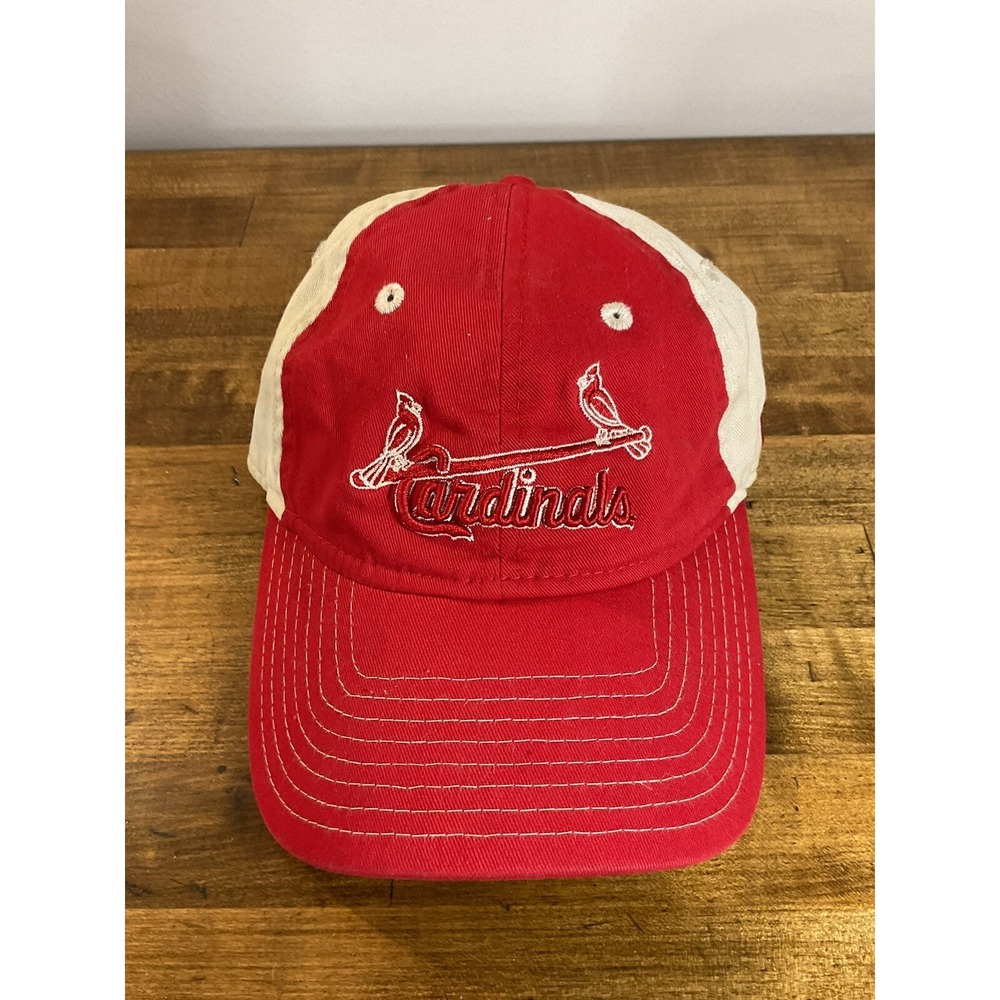 New Era St. Louis Cardinals 9TWENTY Adjustable Strapback Hat Red Cream MLB Cap